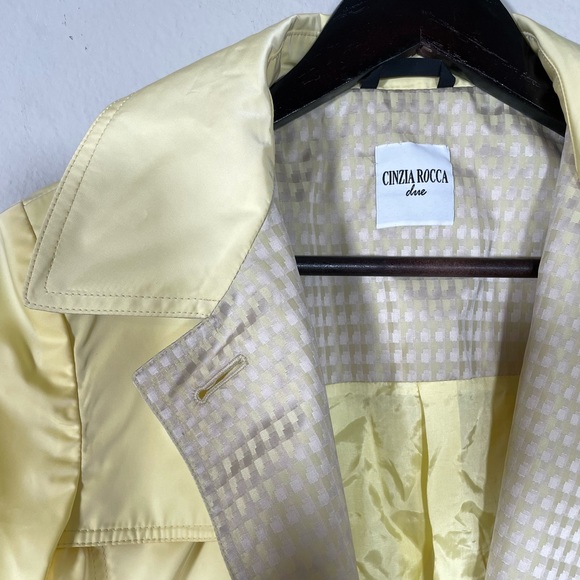 Cinzia Rocca Jackets & Blazers - Cinzia Rocca Yellow Italian Raincoat